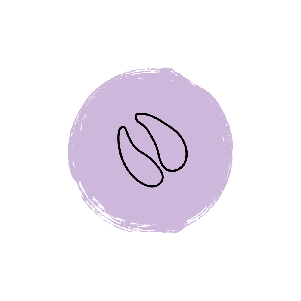 Round icon quality purple